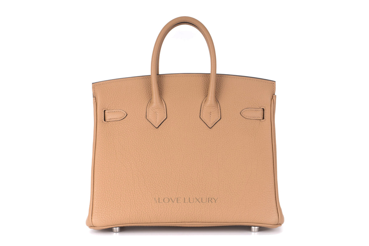 Hermès Birkin 25 Chai Togo Palladium Hardware - view 3