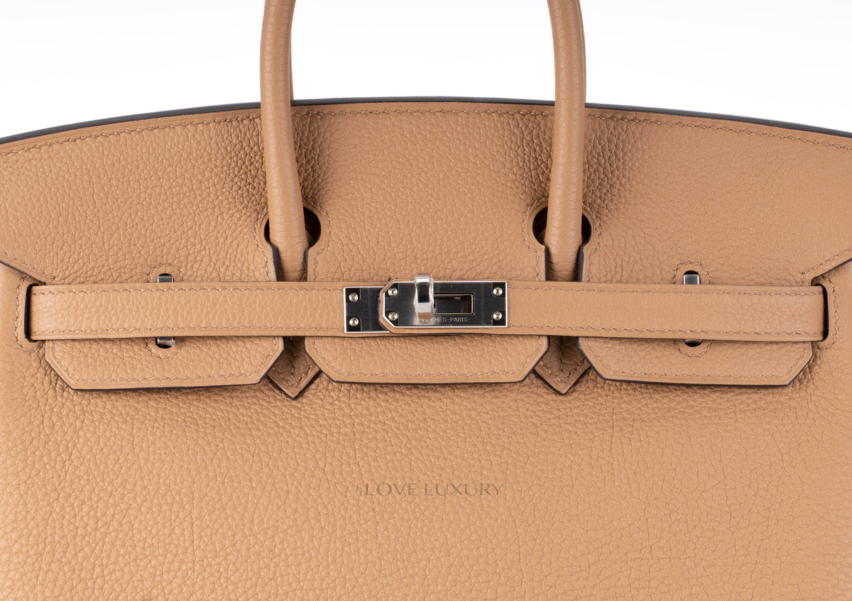 Hermès Birkin 25 Chai Togo Palladium Hardware - view 6