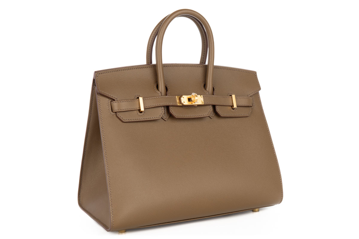 Hermès Birkin 25 Toundra Madame Sellier Gold Hardware - view 2