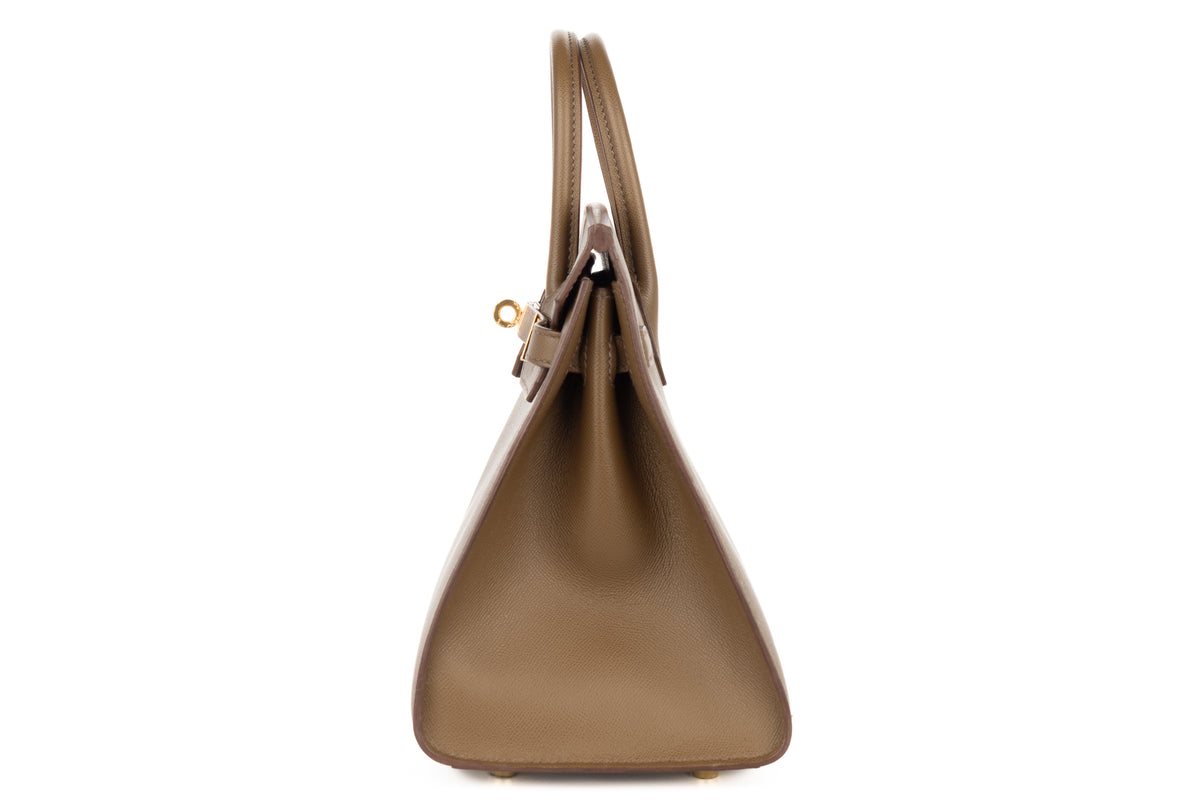 Hermès Birkin 25 Toundra Madame Sellier Gold Hardware - view 4