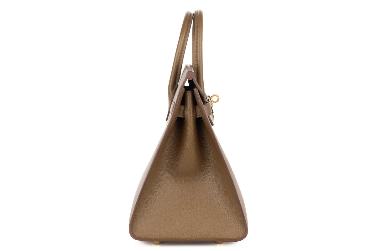 Hermès Birkin 25 Toundra Madame Sellier Gold Hardware - view 5