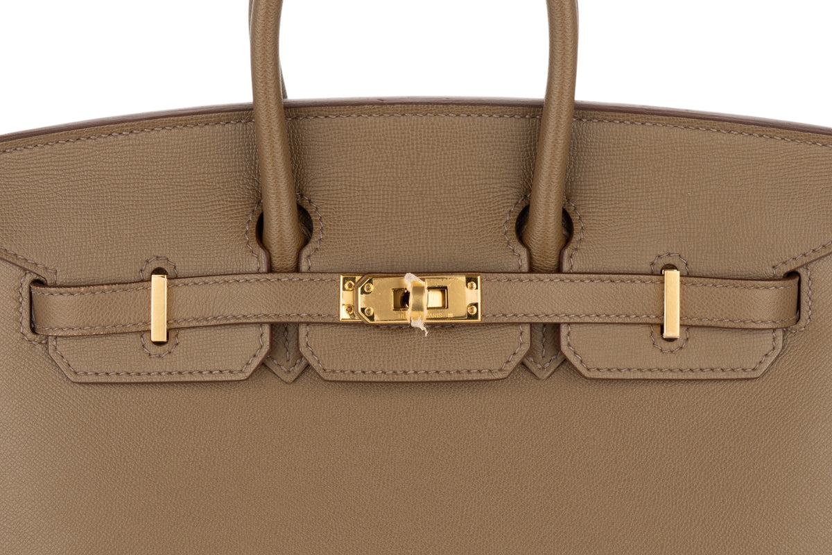 Hermès Birkin 25 Toundra Madame Sellier Gold Hardware - view 7