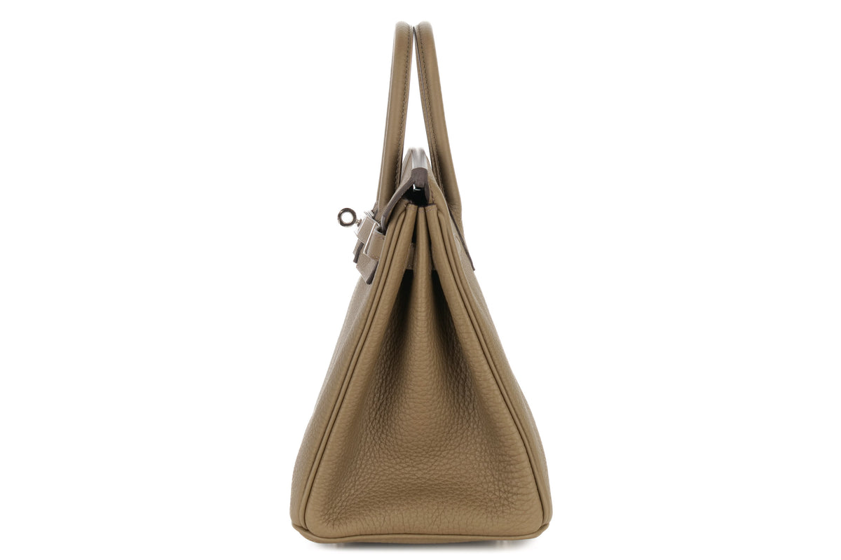 Hermès Birkin 25 Toundra Togo Palladium Hardware - view 4
