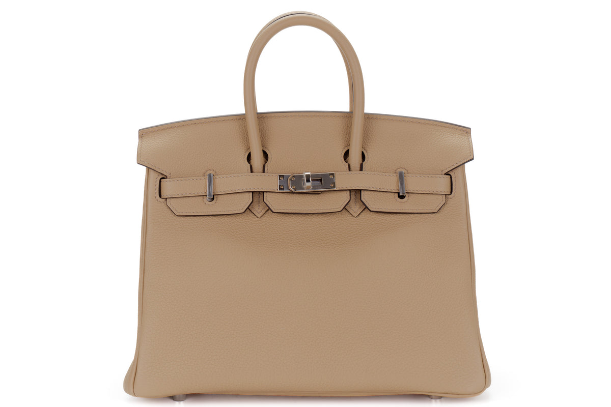 Hermès Birkin 25 Trench Verso Bougainvillier Togo Palladium Hardware - view 1