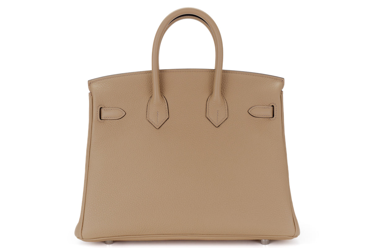Hermès Birkin 25 Trench Verso Bougainvillier Togo Palladium Hardware - view 3