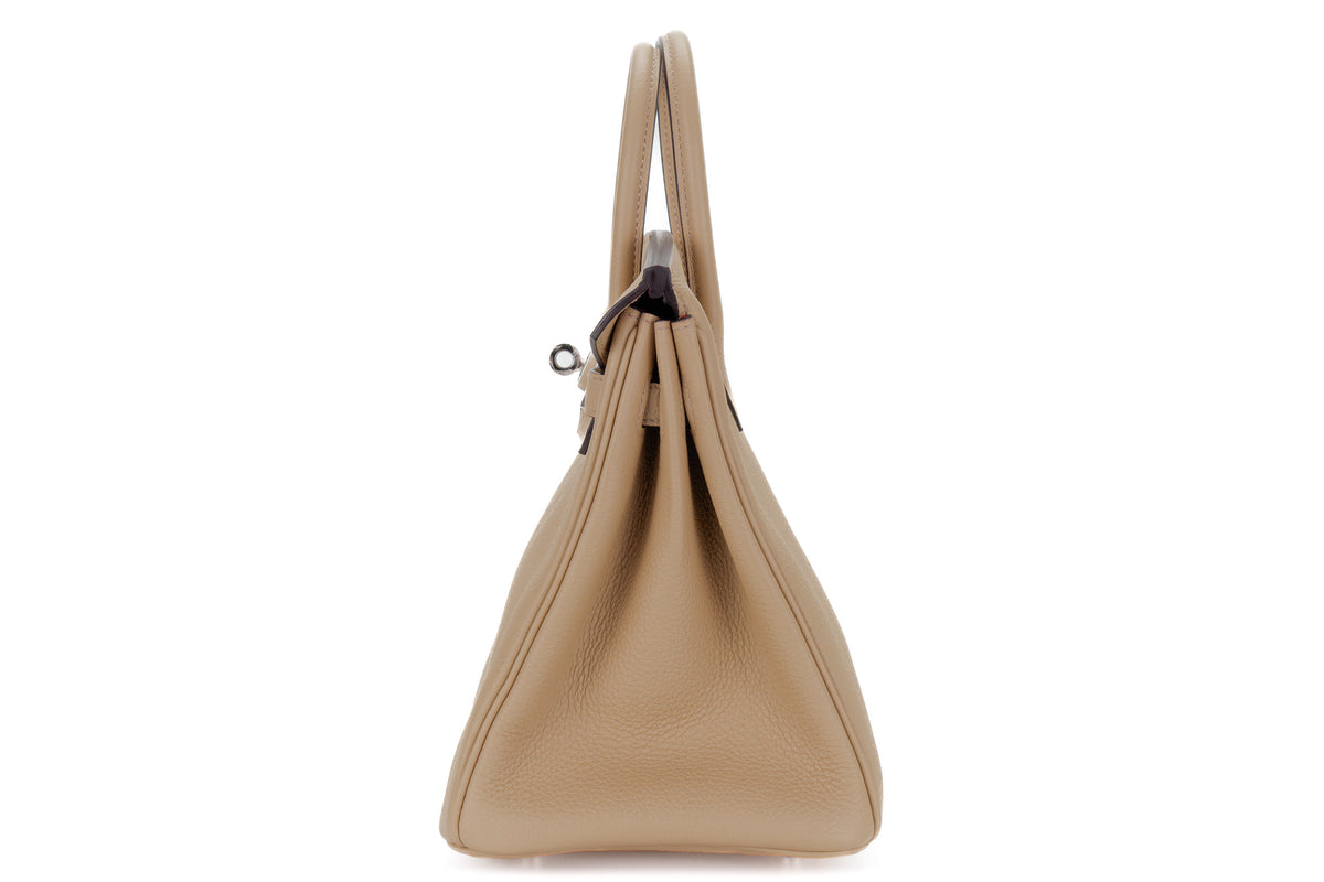 Hermès Birkin 25 Trench Verso Bougainvillier Togo Palladium Hardware - view 4
