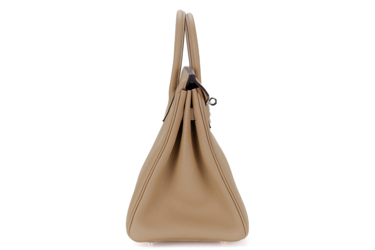 Hermès Birkin 25 Trench Verso Bougainvillier Togo Palladium Hardware - view 5
