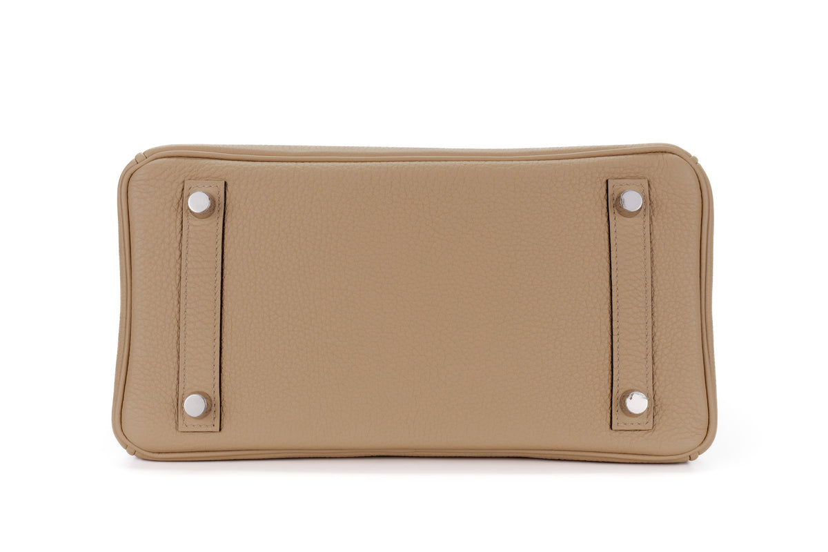 Hermès Birkin 25 Trench Verso Bougainvillier Togo Palladium Hardware - view 6