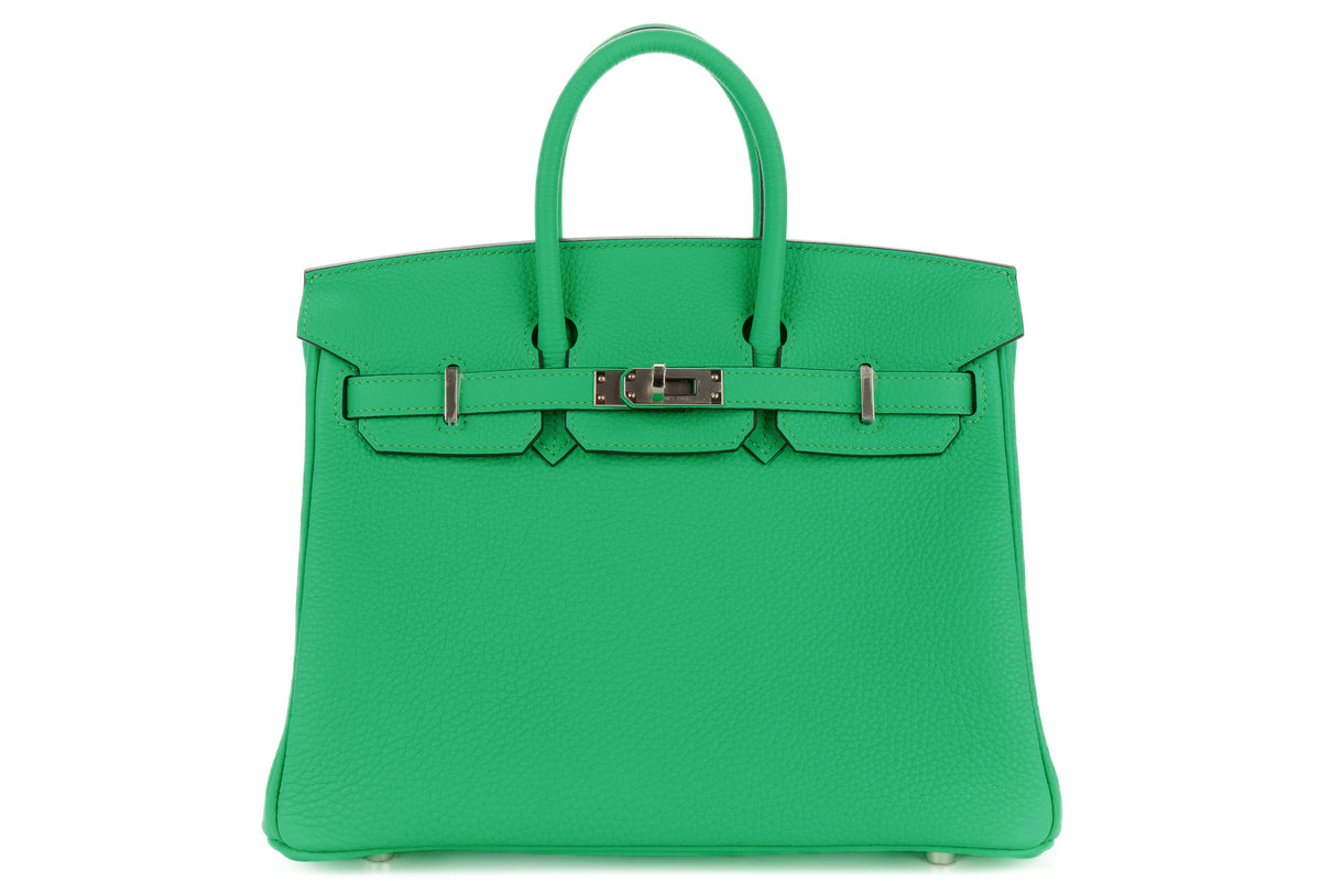 Hermès Birkin 25 Vert Comics Togo Palladium Hardware - view 1