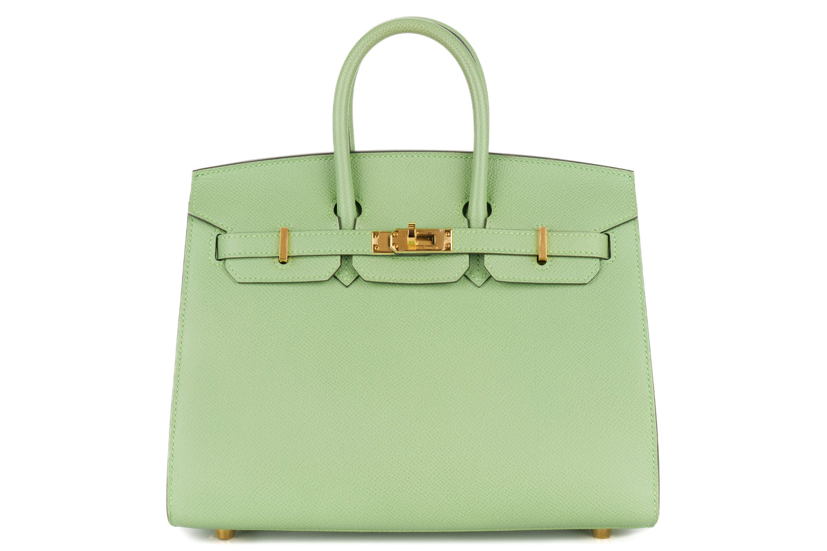 Hermès Birkin 25 Vert Criquet Epsom Sellier Gold Hardware - view 1