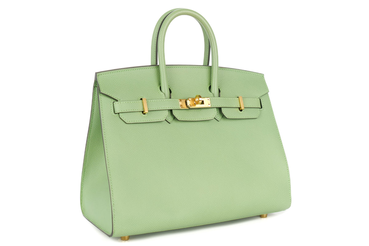 Hermès Birkin 25 Vert Criquet Epsom Sellier Gold Hardware - view 2