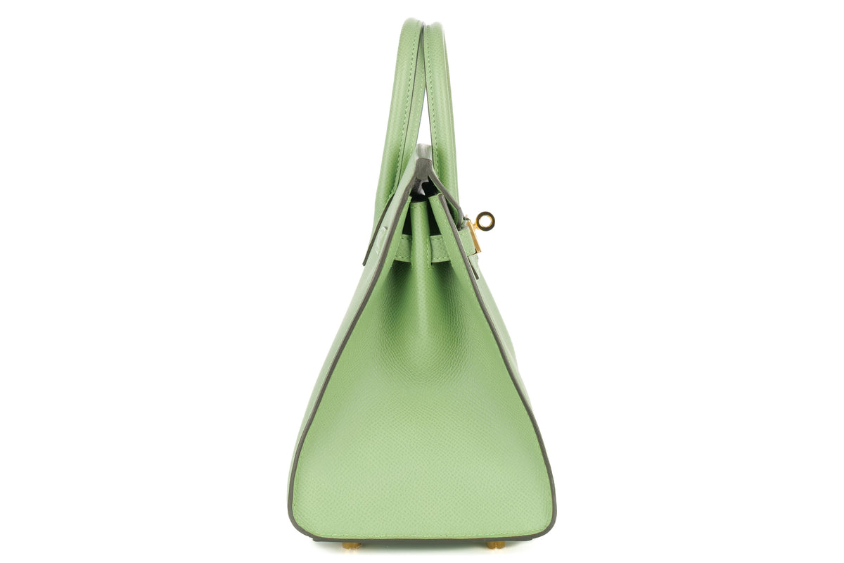 Hermès Birkin 25 Vert Criquet Epsom Sellier Gold Hardware - view 5