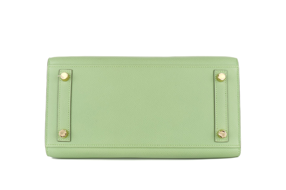 Hermès Birkin 25 Vert Criquet Epsom Sellier Gold Hardware - view 6