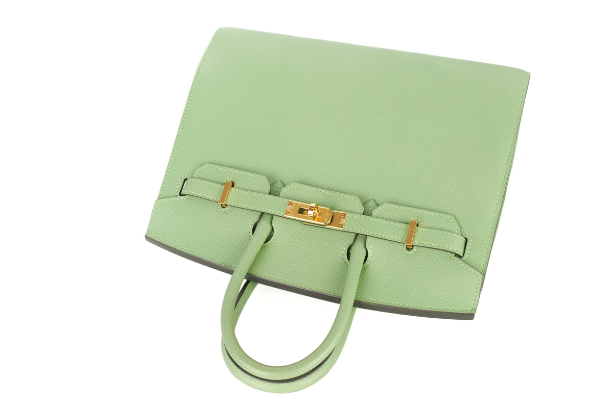 Hermès Birkin 25 Vert Criquet Epsom Sellier Gold Hardware - view 8