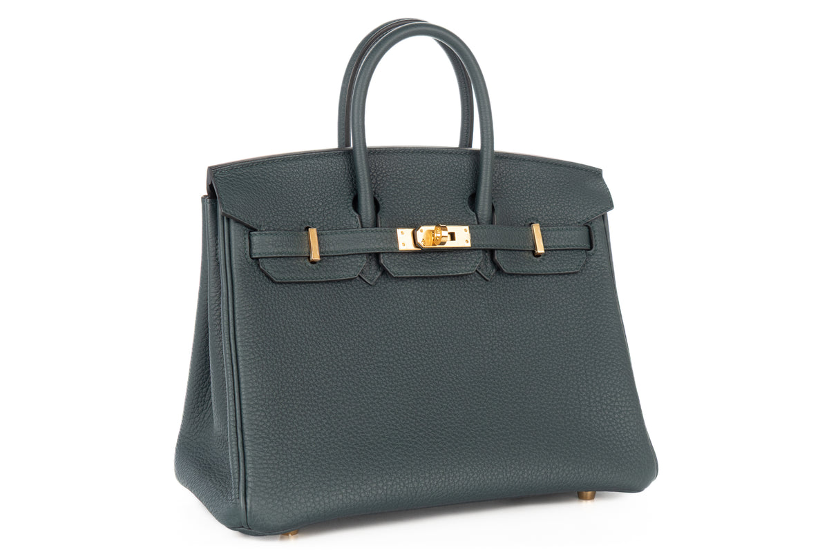 Hermès Birkin 25 Vert Cypress Togo Gold Hardware - view 2