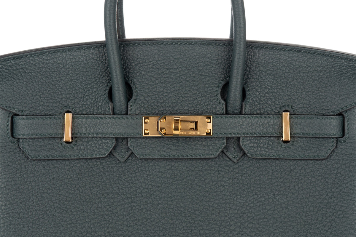 Hermès Birkin 25 Vert Cypress Togo Gold Hardware - view 7