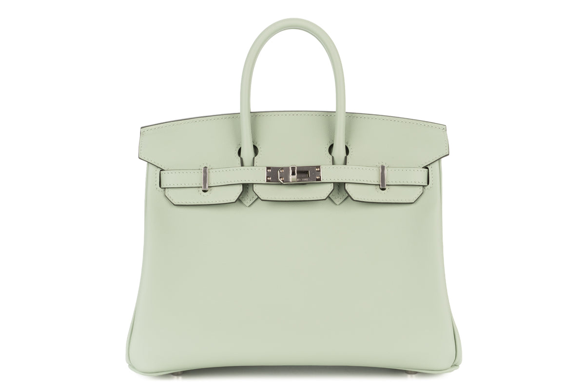 Hermès Birkin 25 Vert D'eau Swift Palladium Hardware - view 1