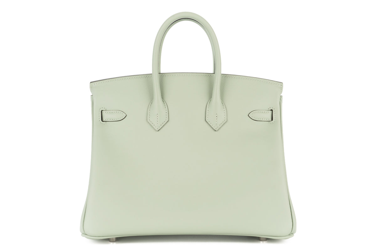 Hermès Birkin 25 Vert D'eau Swift Palladium Hardware - view 3