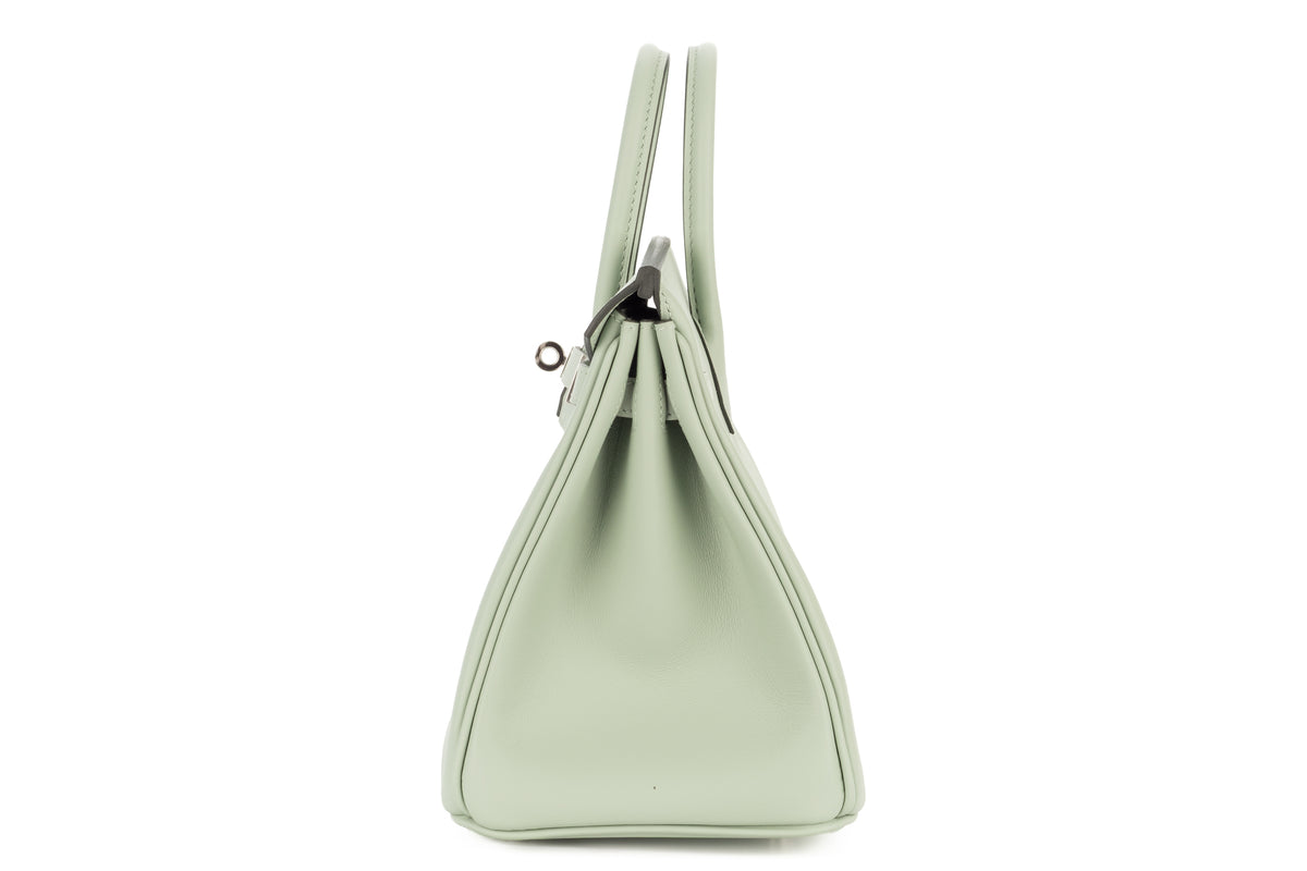 Hermès Birkin 25 Vert D'eau Swift Palladium Hardware - view 4