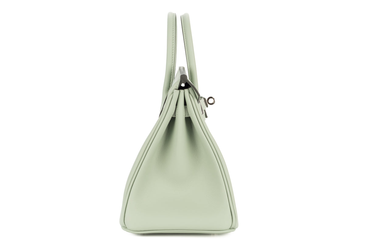 Hermès Birkin 25 Vert D'eau Swift Palladium Hardware - view 5