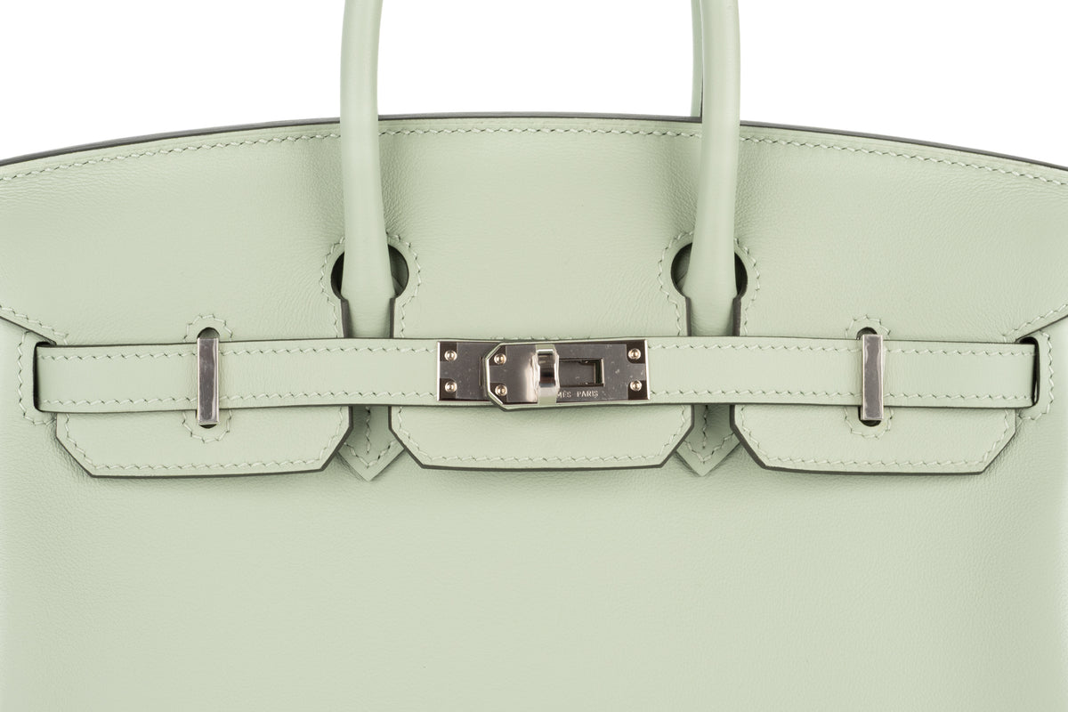 Hermès Birkin 25 Vert D'eau Swift Palladium Hardware - view 7