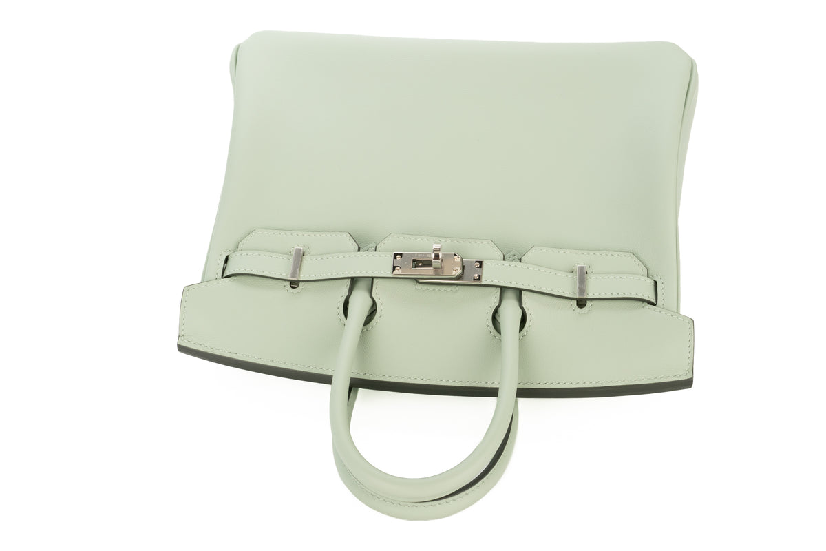 Hermès Birkin 25 Vert D'eau Swift Palladium Hardware - view 8