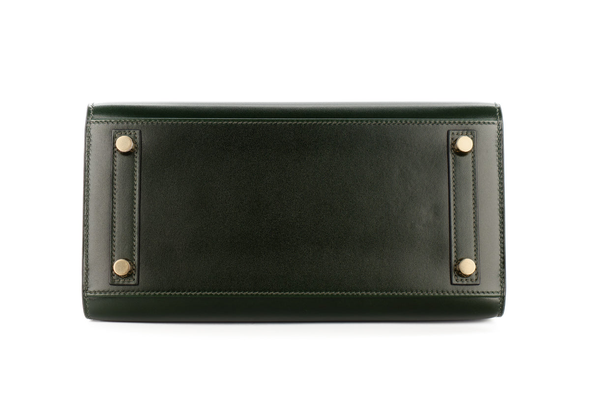 Hermès Birkin 25 Vert Fonce Box Leather Gold Hardware - view 6