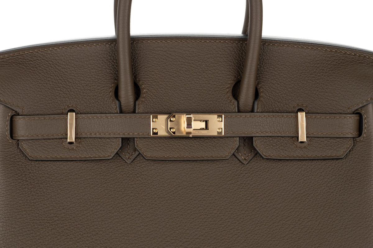 Hermès Birkin 25 Vert Loden Togo Permabrass Hardware - view 7