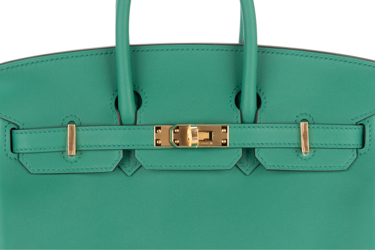 Hermès Birkin 25 Vert Vertigo Swift Gold Hardware - view 7