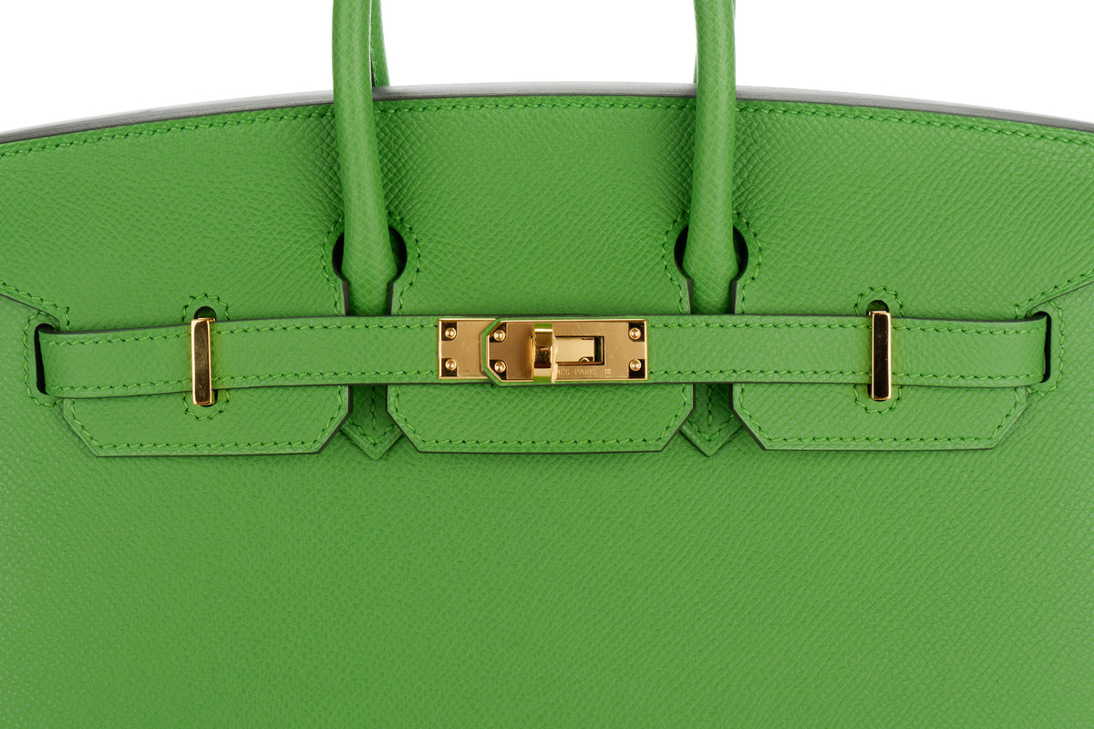 Hermès Birkin 25 Vert Yucca Epsom Sellier Gold Hardware - view 7