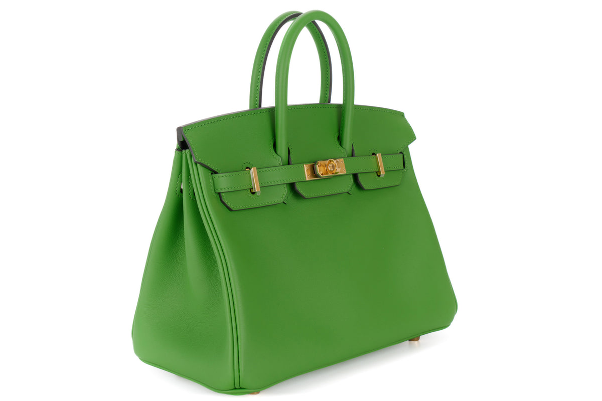 Hermès Birkin 25 Vert Yucca Swift Gold Hardware - view 2
