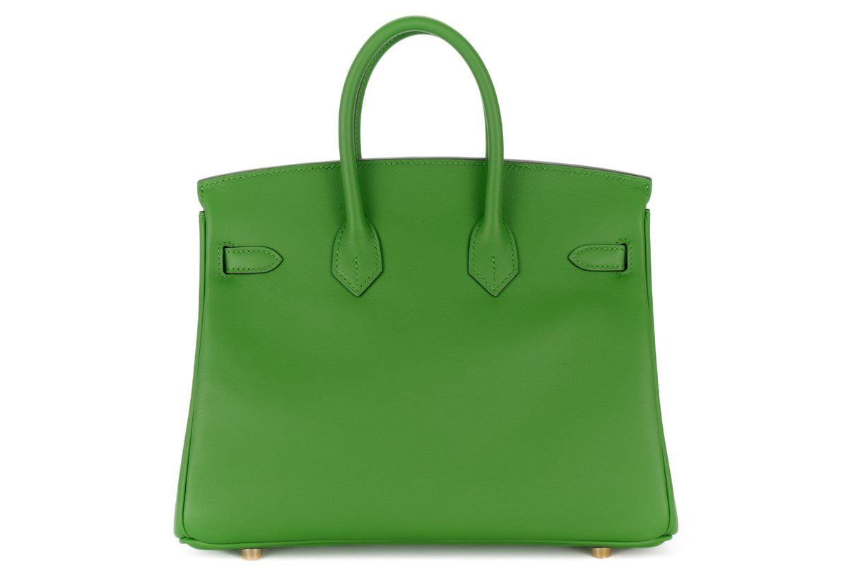 Hermès Birkin 25 Vert Yucca Swift Gold Hardware - view 3