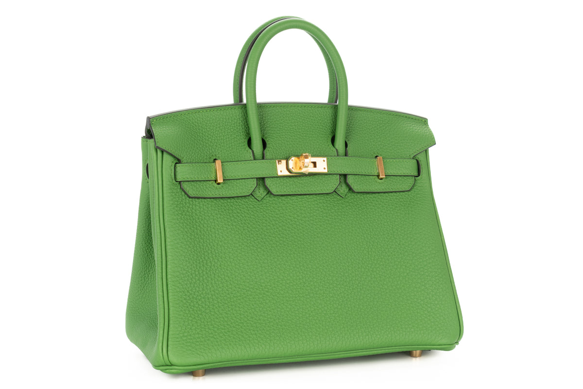 Hermès Birkin 25 Vert Yucca Togo Gold Hardware - view 2