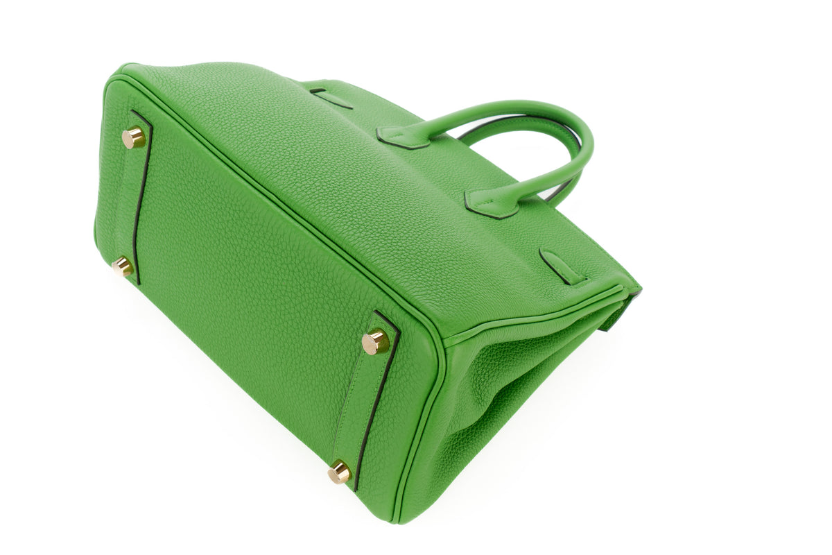 Hermès Birkin 25 Vert Yucca Togo Gold Hardware - view 11