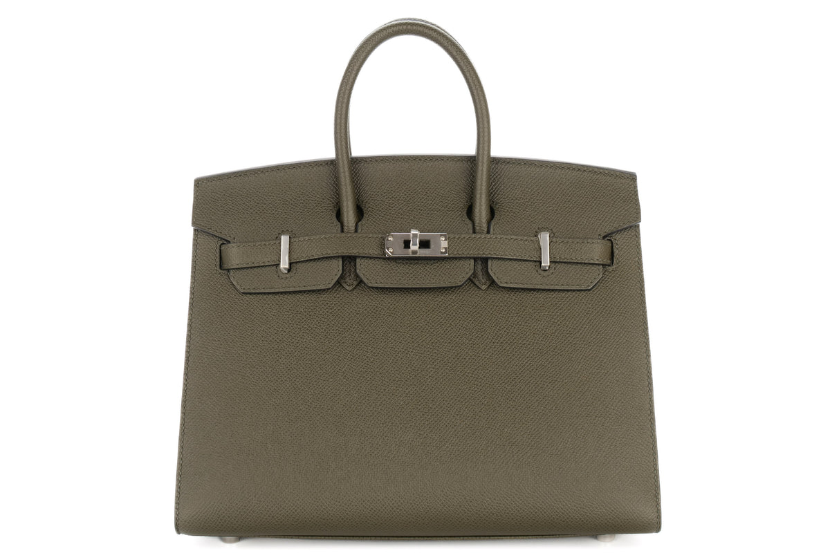Hermès Birkin 25 Vert de Gris Epsom Sellier Palladium Hardware - view 1