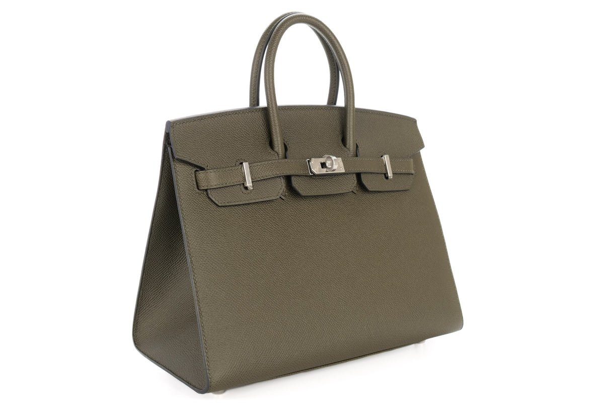 Hermès Birkin 25 Vert de Gris Epsom Sellier Palladium Hardware - view 2