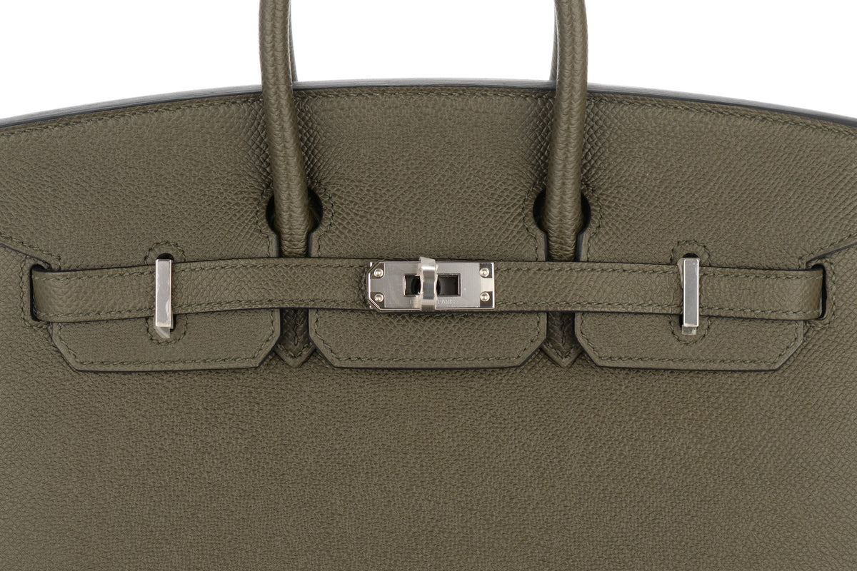 Hermès Birkin 25 Vert de Gris Epsom Sellier Palladium Hardware - view 7