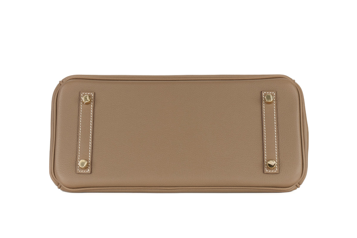 Hermès Shoulder Birkin 29 Etoupe Evercolor Gold Hardware - view 6