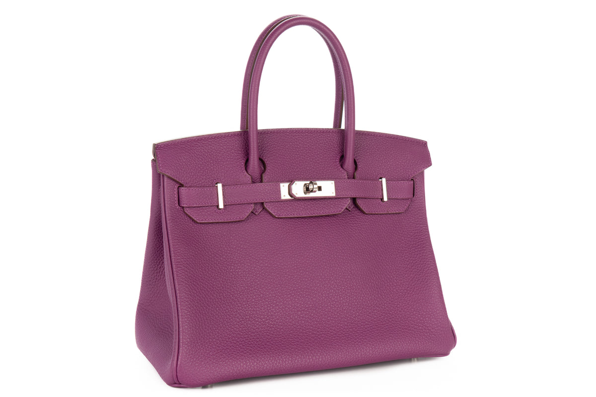 Hermès Birkin 30 Anemone Togo Palladium Hardware - view 2