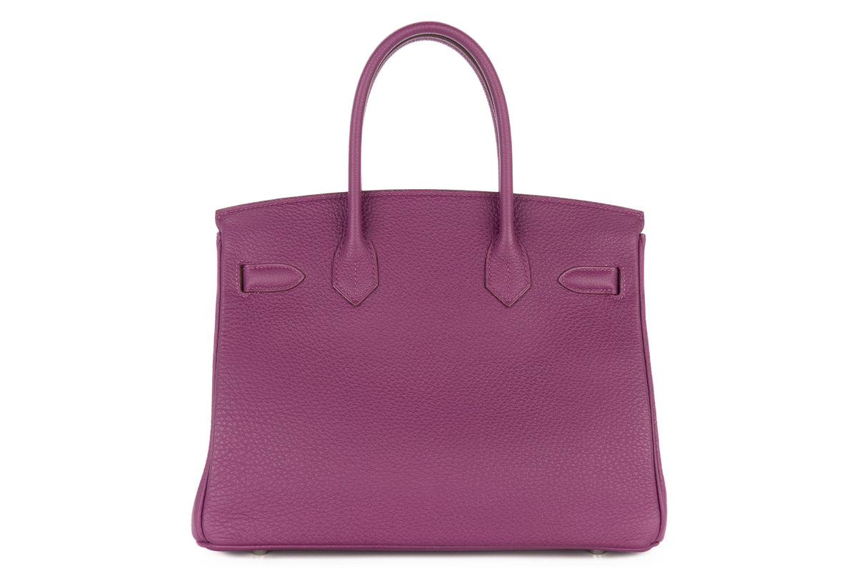 Hermès Birkin 30 Anemone Togo Palladium Hardware - view 3