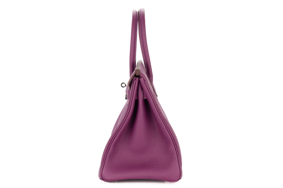Hermès Birkin 30 Anemone Togo Palladium Hardware - view 4