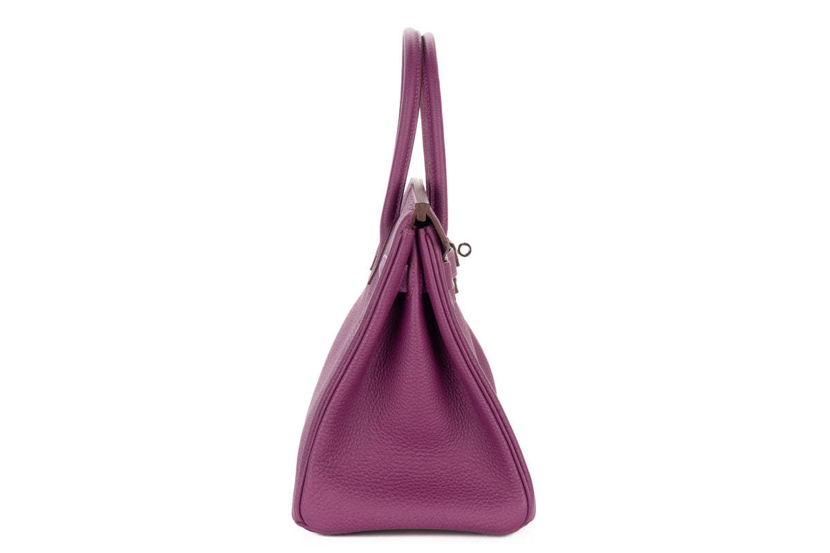 Hermès Birkin 30 Anemone Togo Palladium Hardware - view 5