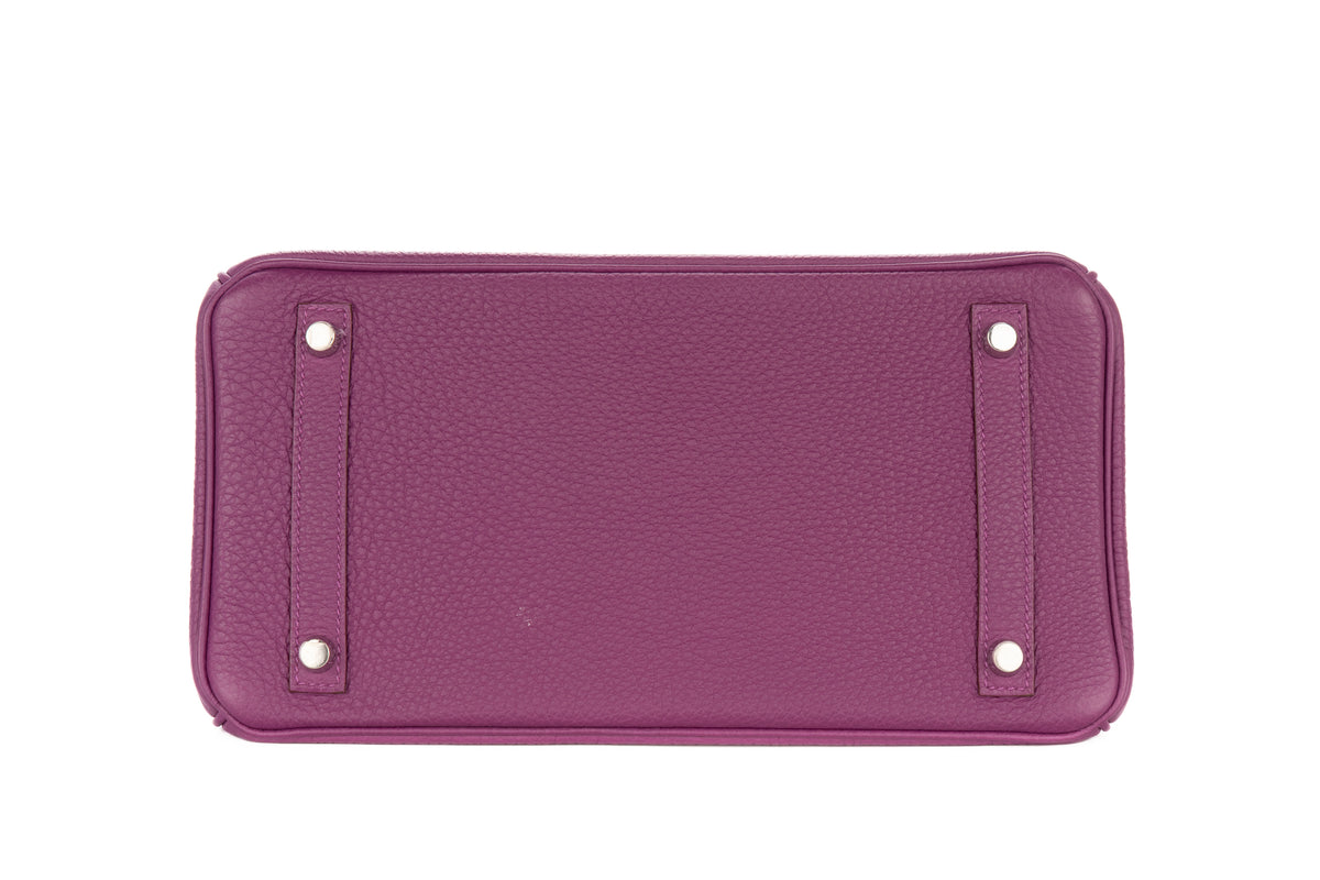 Hermès Birkin 30 Anemone Togo Palladium Hardware - view 6