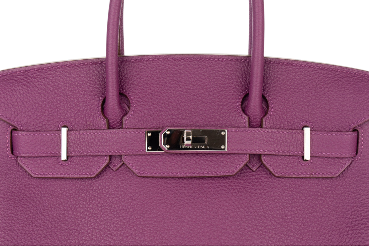 Hermès Birkin 30 Anemone Togo Palladium Hardware - view 7