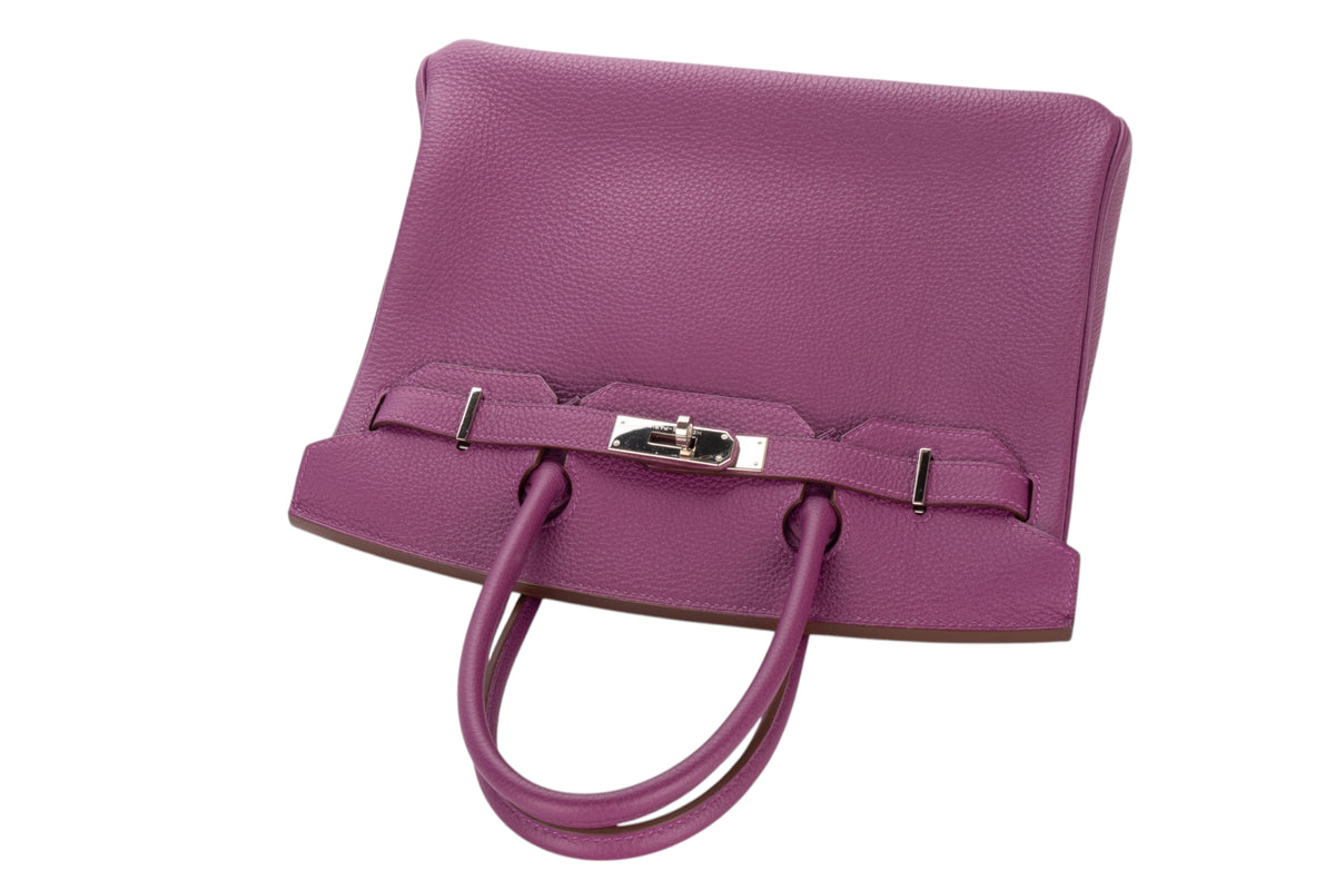 Hermès Birkin 30 Anemone Togo Palladium Hardware - view 8