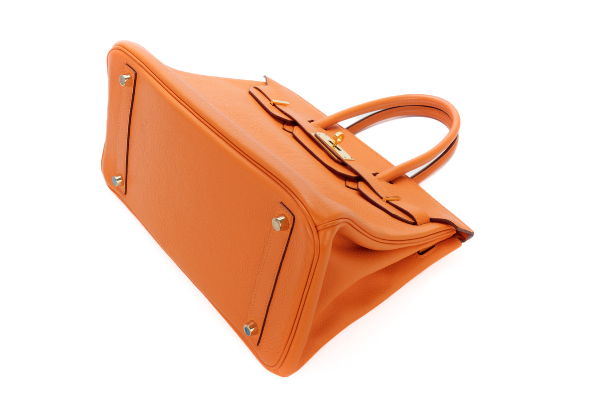 Hermès Birkin 30 Apricot Togo Gold Hardware - view 12