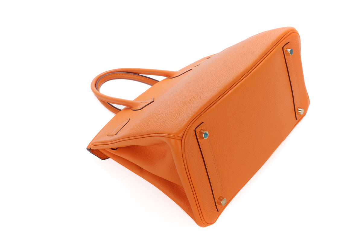 Hermès Birkin 30 Apricot Togo Gold Hardware - view 13
