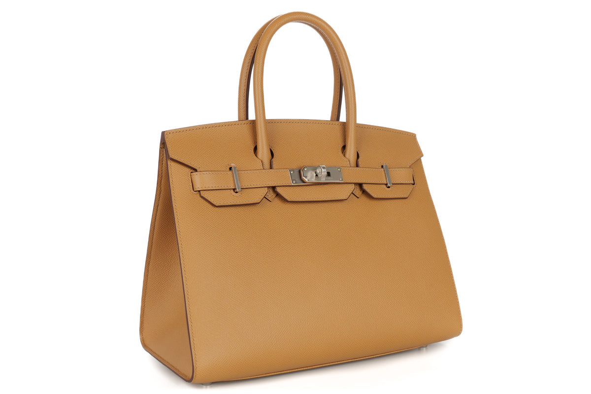 Hermès Birkin 30 Biscuit Epsom Sellier Palladium Hardware - view 2