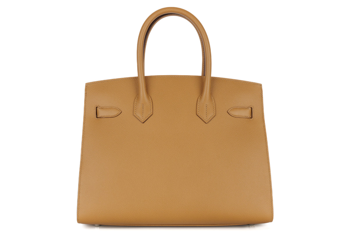 Hermès Birkin 30 Biscuit Epsom Sellier Palladium Hardware - view 3