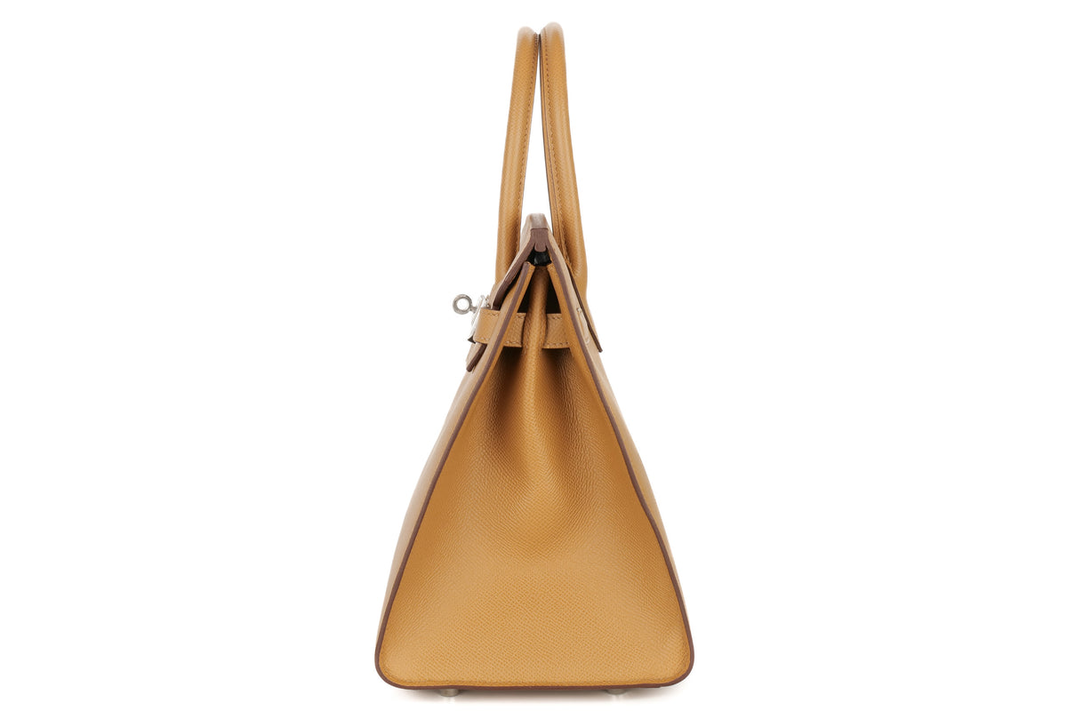 Hermès Birkin 30 Biscuit Epsom Sellier Palladium Hardware - view 4